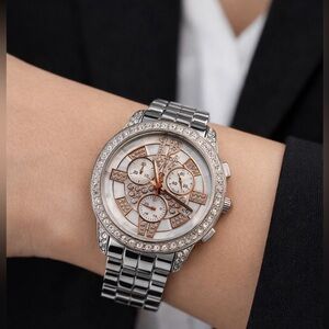 Marciano Stainless Steel Chronograph Watch – Crystal Bezel